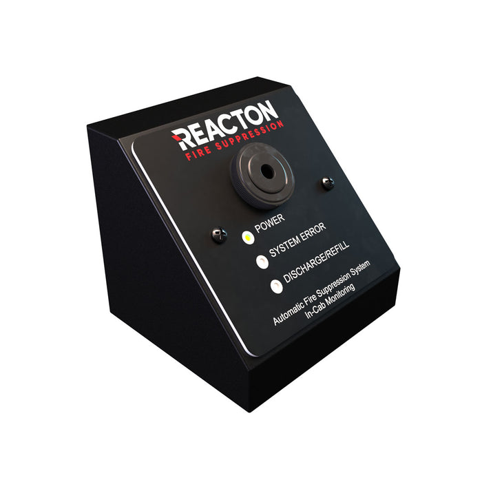 In Cab Fascia Reacton Logo, UAE S 5041:2021, ENG (Mounting Box not Included) - RE7167-BUS