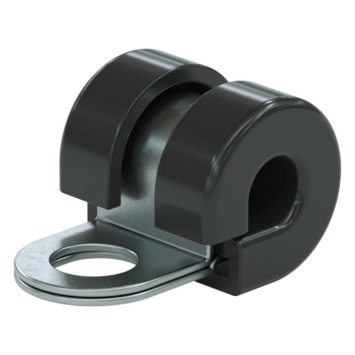 P-Clip 6mm, Steel, Rubber Lined - RE7232