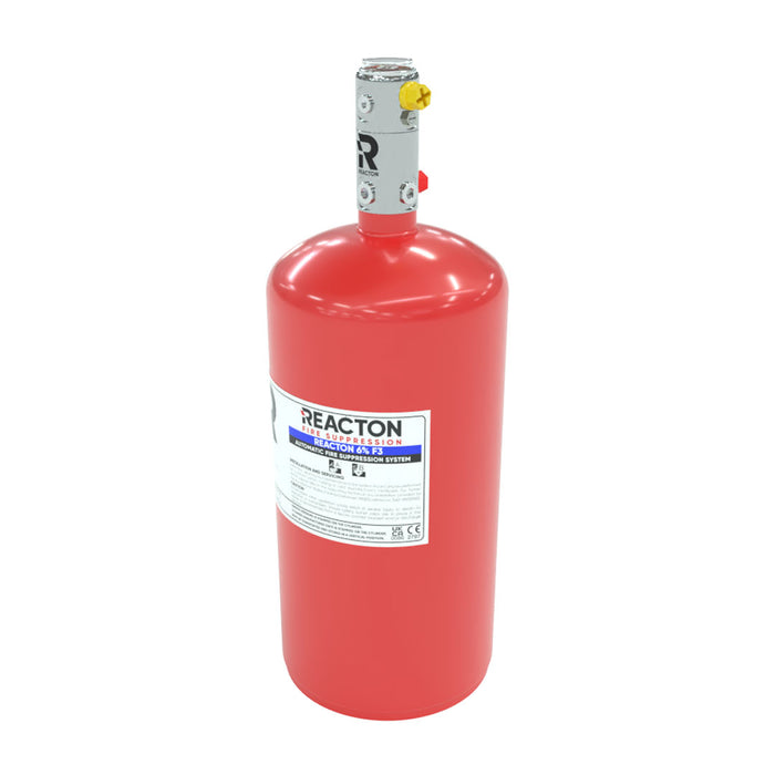 4.0kg CTX Indirect Reacton F3 6% Agent System - Stainless Steel Cylinder - RE-CTXCE-054-040-RF3-SS