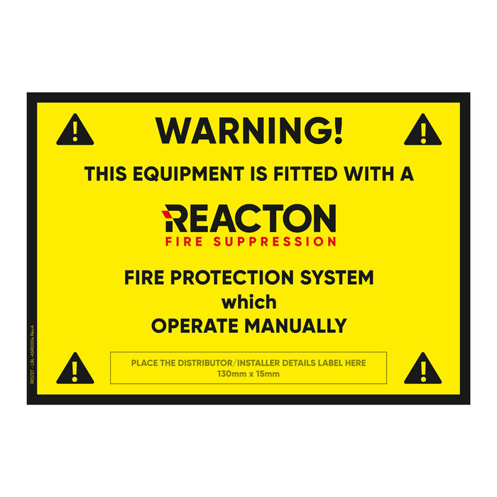 AS Reacton Label Manual - RE5727