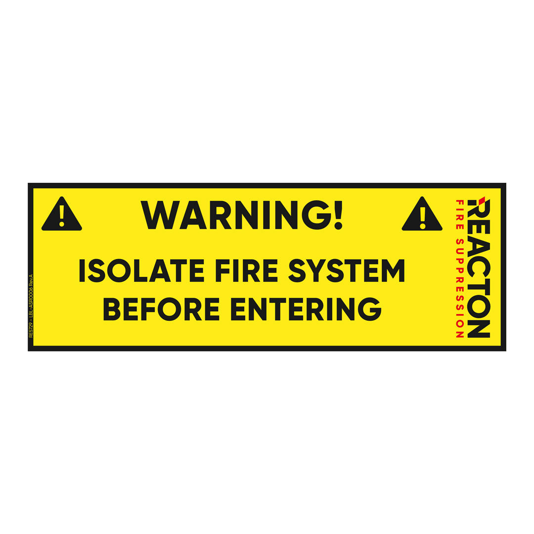 AS Reacton Isolate Fire System - RE5729 — Reacton Fire Suppression