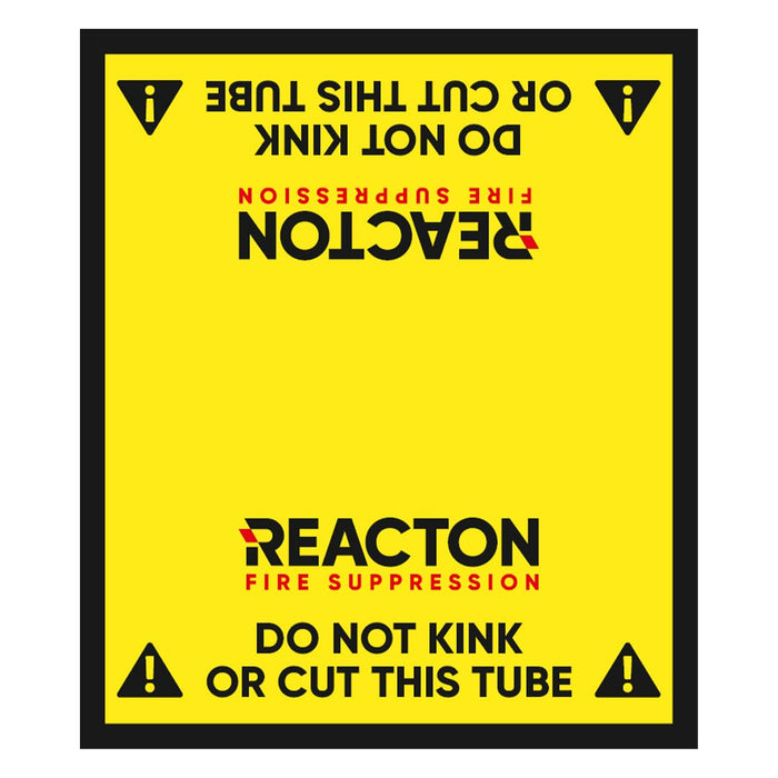 Reacton Branded Adhesive Do Not Kink Label 58mm x 72mm - RE6111