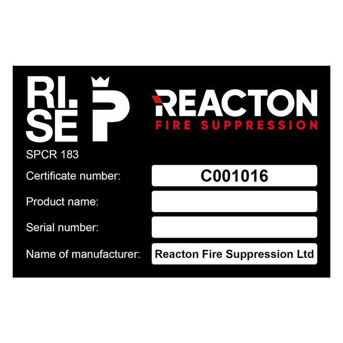 Reacton P-Mark SPCR183 Label for Buses & Coaches - RE6124